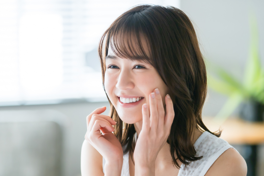 3-1. リフトアップによる小顔効果